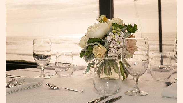 Table setting for wedding reception