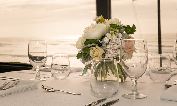 Table setting for wedding reception